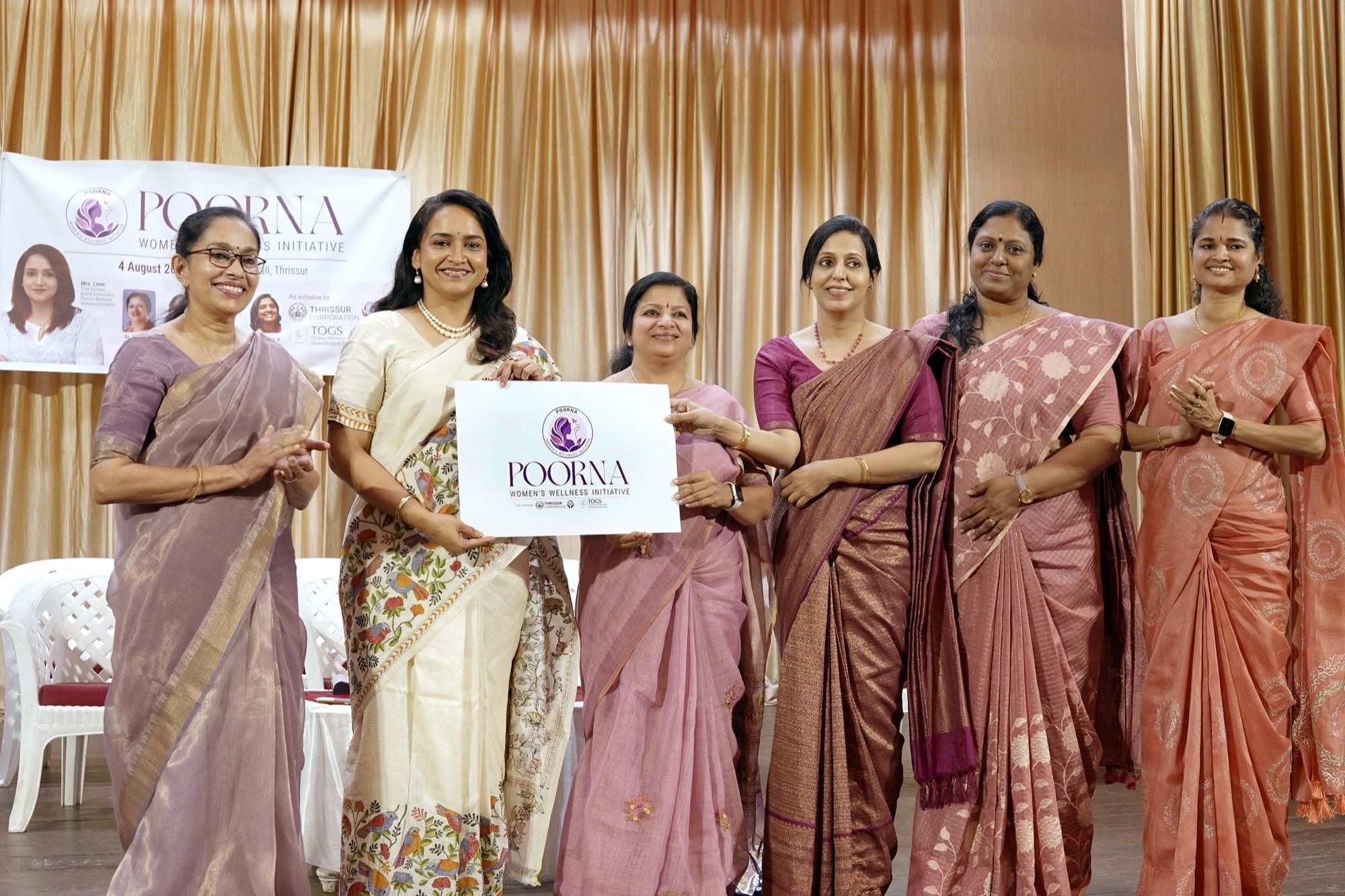 Lenaa Kumar at the POORNA Women's Wellness Initiative launch in Thrissur